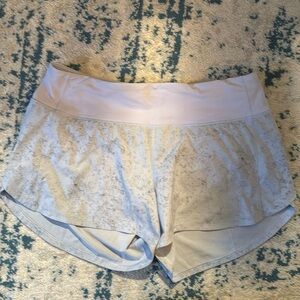 Lululemon speed up shorts. Mid rise. Size 8. Great condition. No rips/stains.